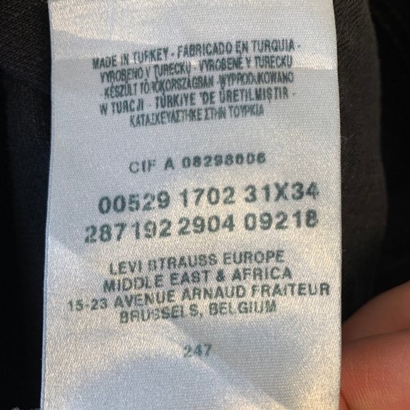 Vintage 529 Levi's Dark Blue Jeans - Picture 7 of 8